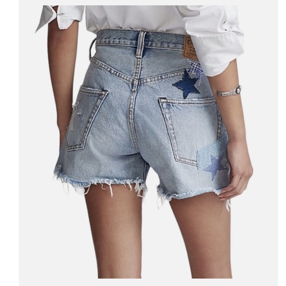 Ralph Lauren Sprighton Boyfriend Patchwork Shorts - Picture 4 of 9